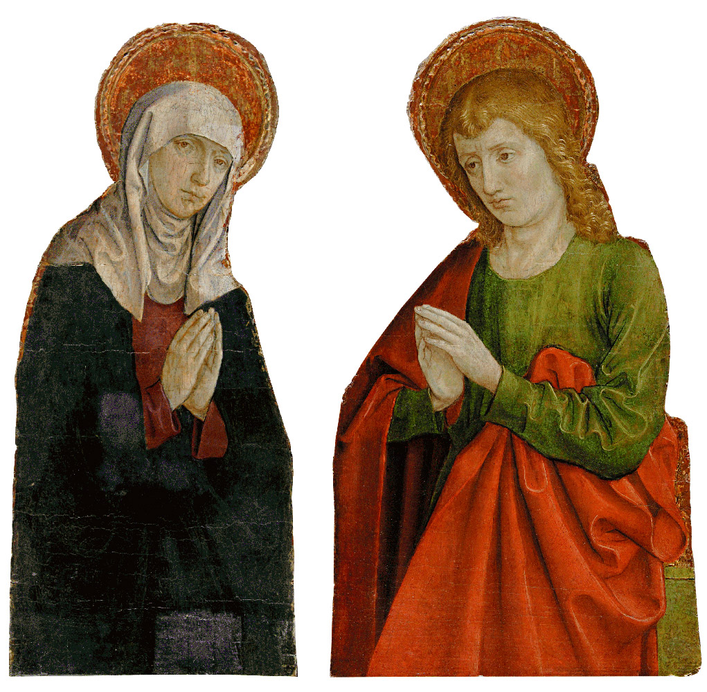 Panna Mária a Ján Evanjelista z predely oltára v Okoličnom