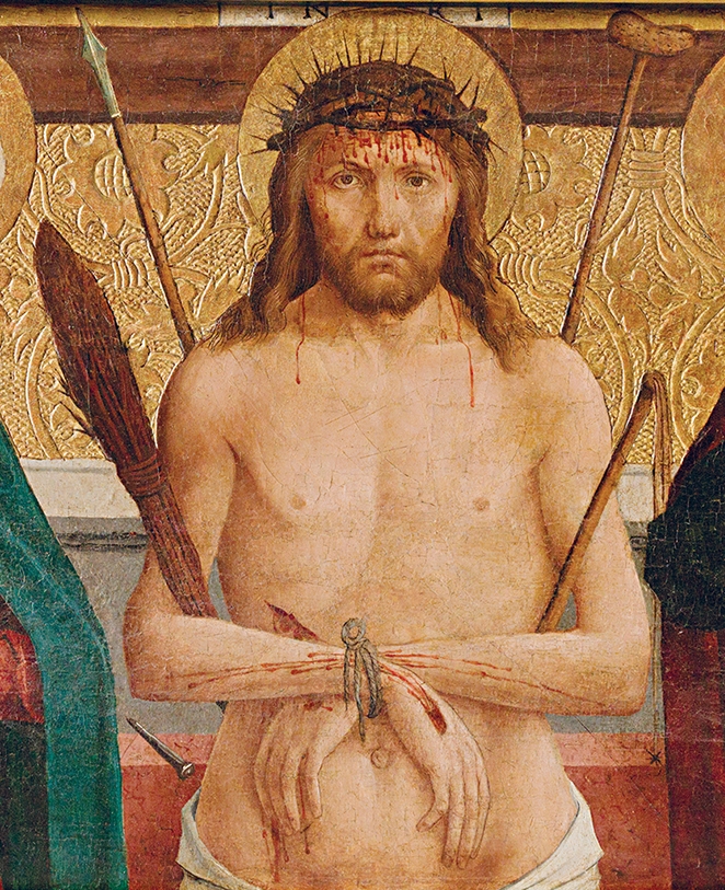 Detail postavy Krista na predele Oltára Navštívenia Panny Márie v Košiciach