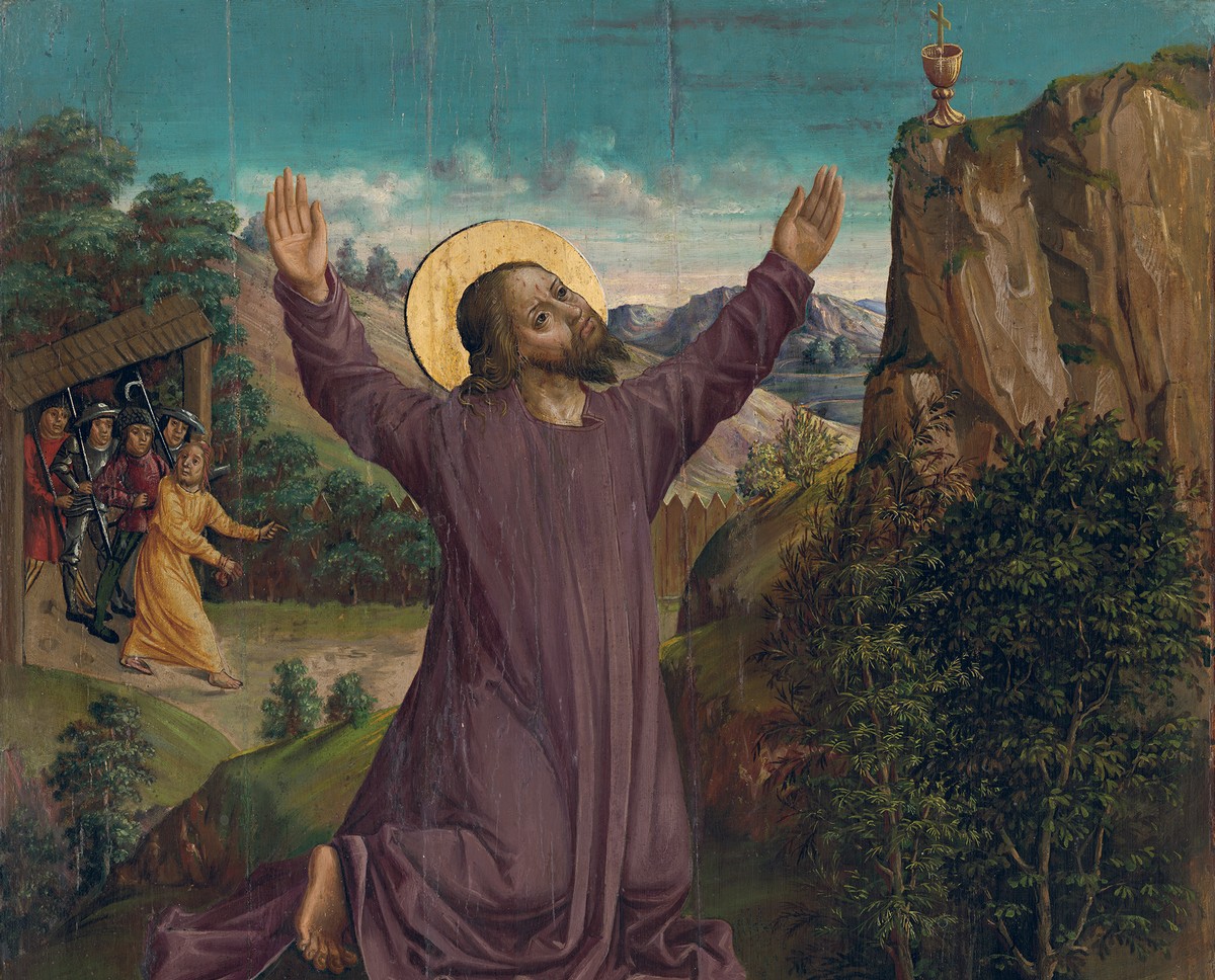 Majster z Hrabušíc – Kristus na Olivovej hore (detail), okolo 1510