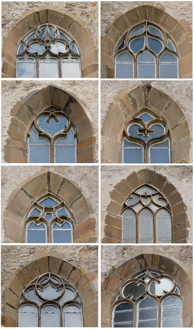 Detaily okenných kružieb kostola